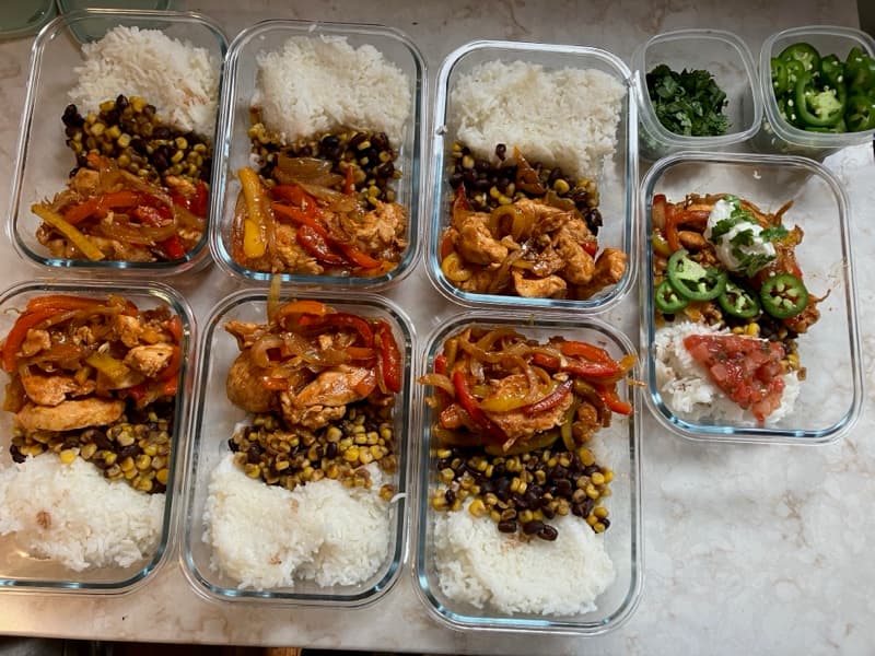 Chicken Fajita & Bean Bowls