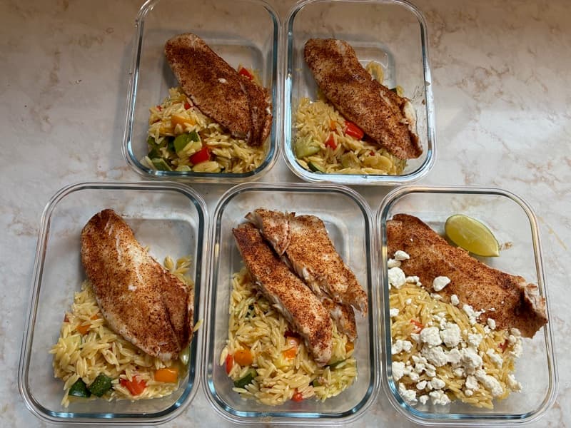 Citrus Cajun White Fish & Orzo