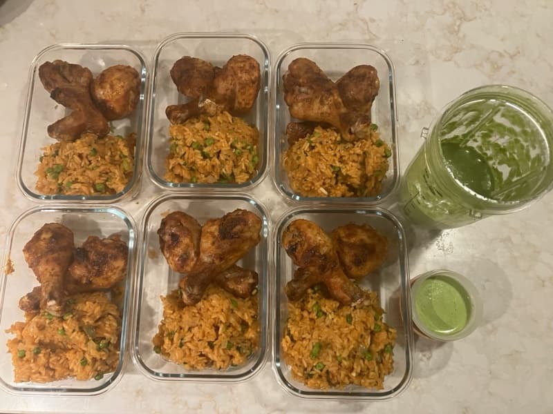 Emerald Fire Drumsticks & Fiesta Rice