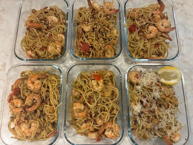 Pesto Shrimp & Spaghetti Zest